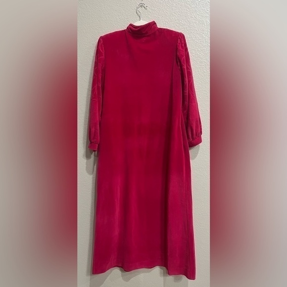 Vintage Kathleen Userwood For Periphery pullover Robe Pink  Sz L Embossed - Picture 2 of 7